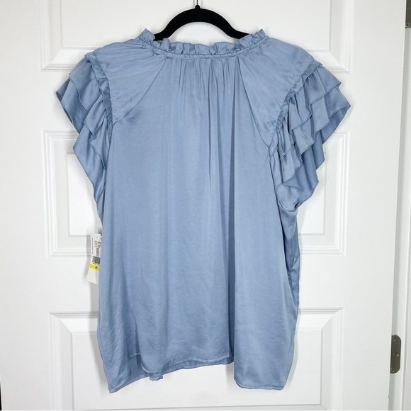 Karen Kane Costa Palmas Ruffle Sleeve Top *read description* - Picture 6 of 15